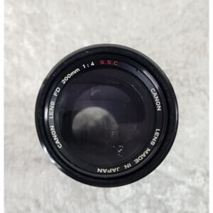 Canon Lens FD 200mm 1:4 S.S.C. Telephoto Lens